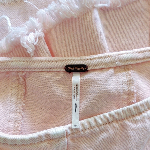 Free People Pink Inverted Pleated Skirt 10 - Picture 3 of 4